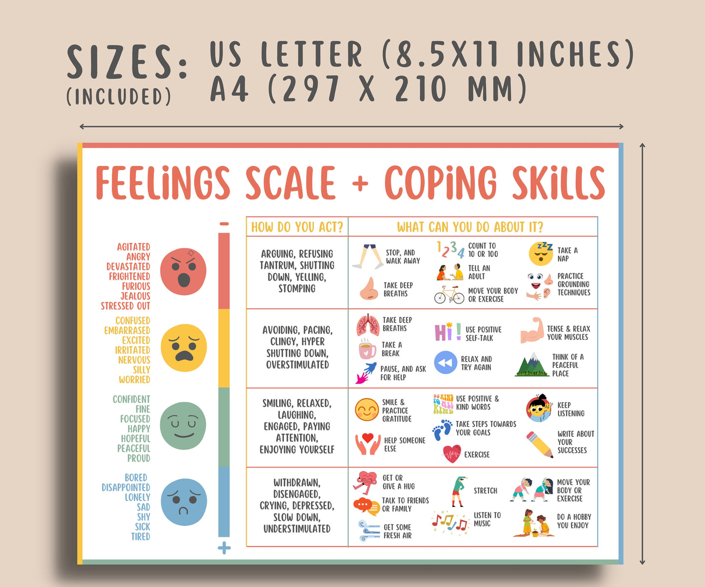 Feelings Coping Skills For Teens & Kids