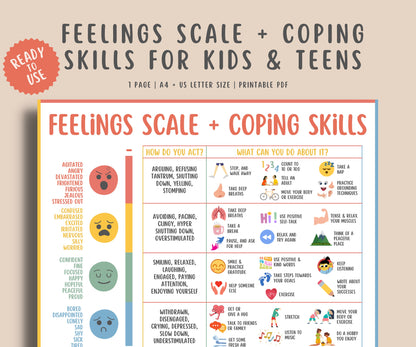 Feelings Coping Skills For Teens & Kids