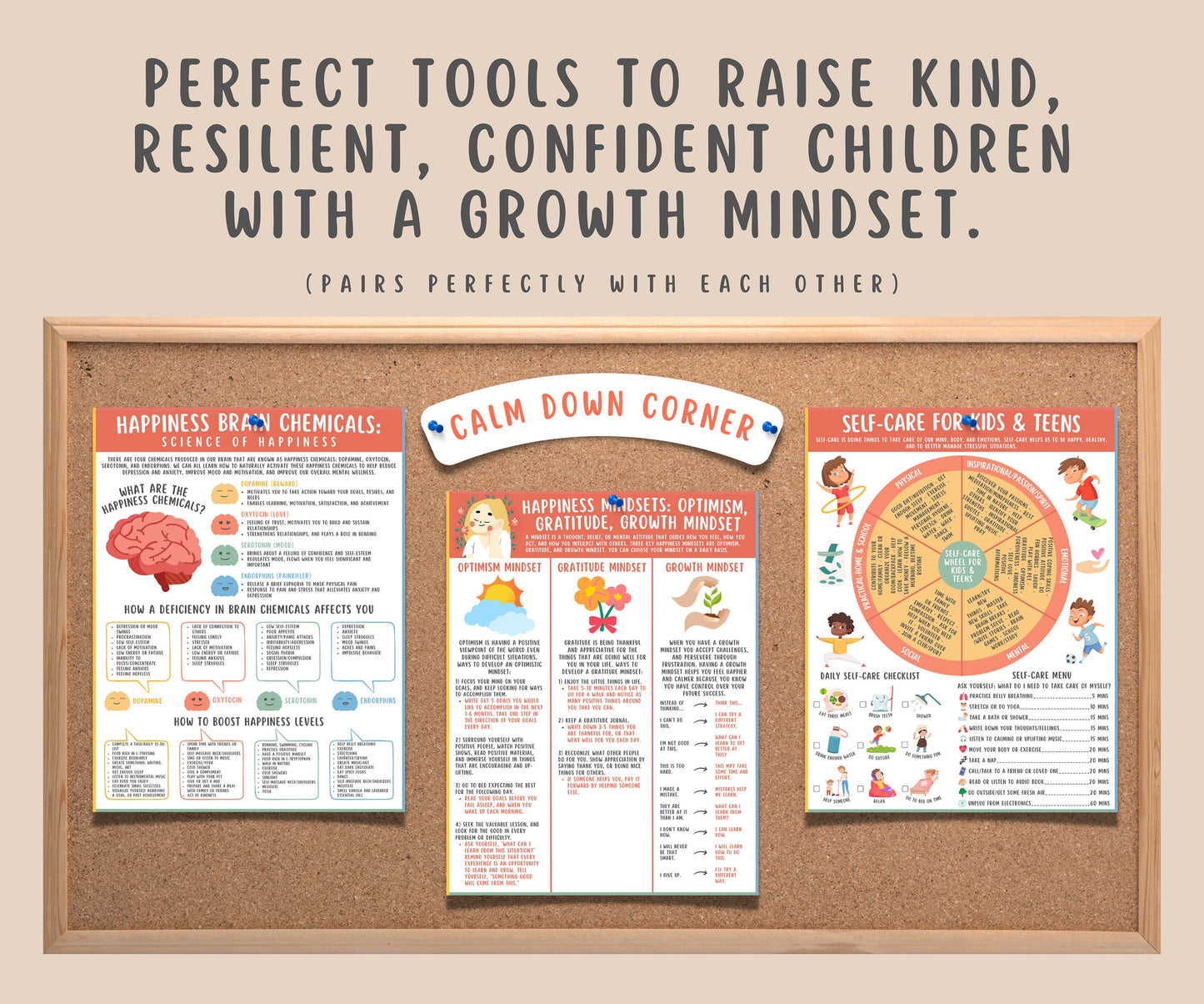 Happiness Mindsets Printable for Kids & Teens