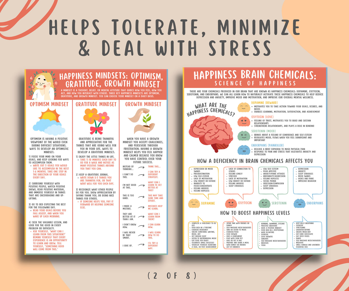 Mental Health Coping Skills Printable Bundle for Kids & Teens