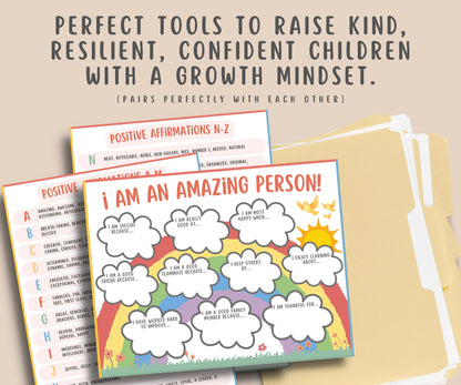 Self-Esteem Worksheet Kids & Teens