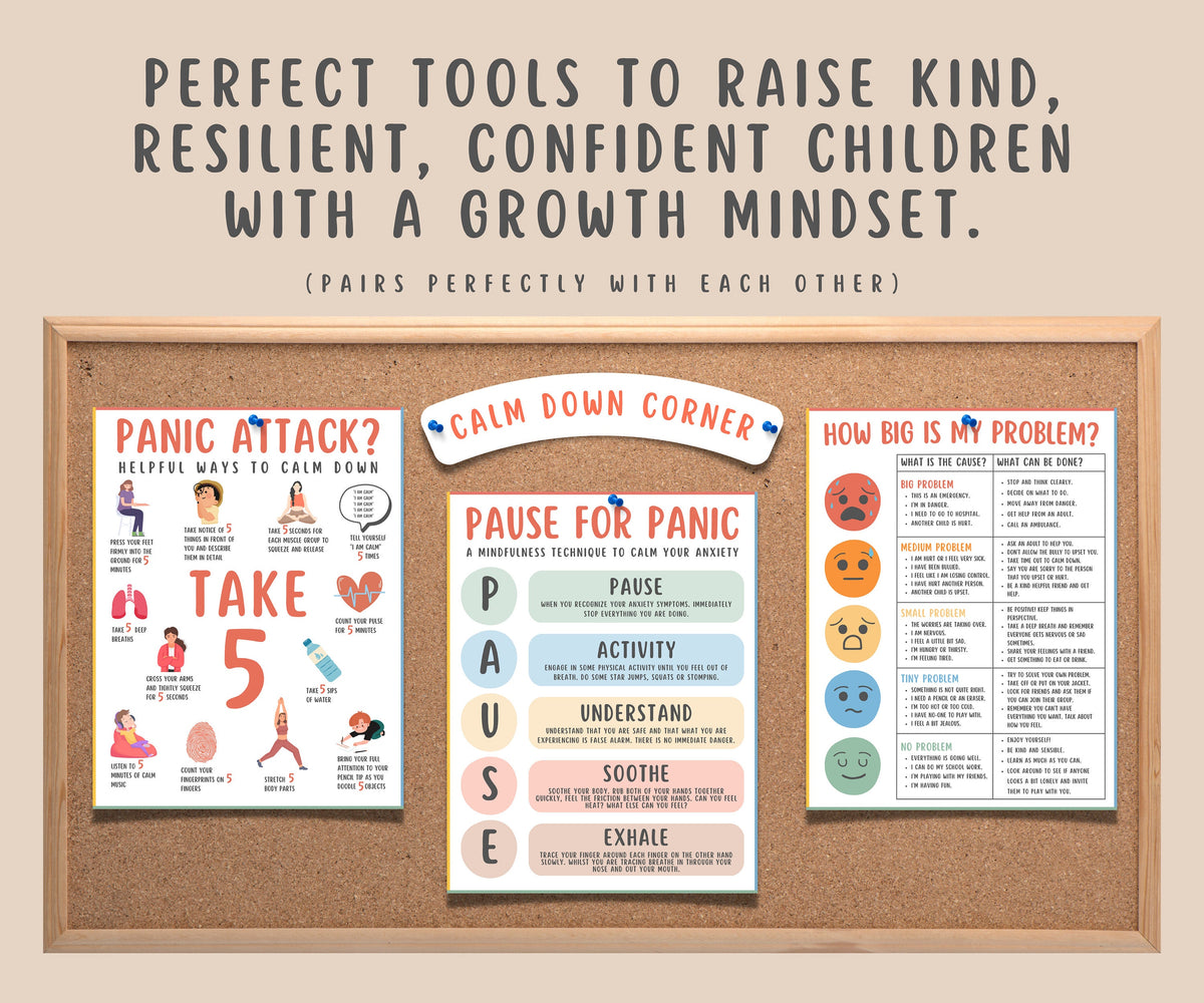 Pause for Panic Poster for Kids & Teens – MindSpace