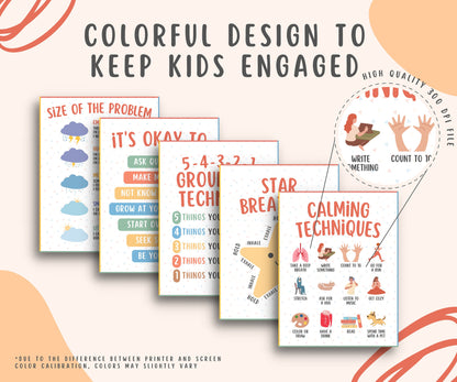 8 Calming Corner Posters for Kids & Teens