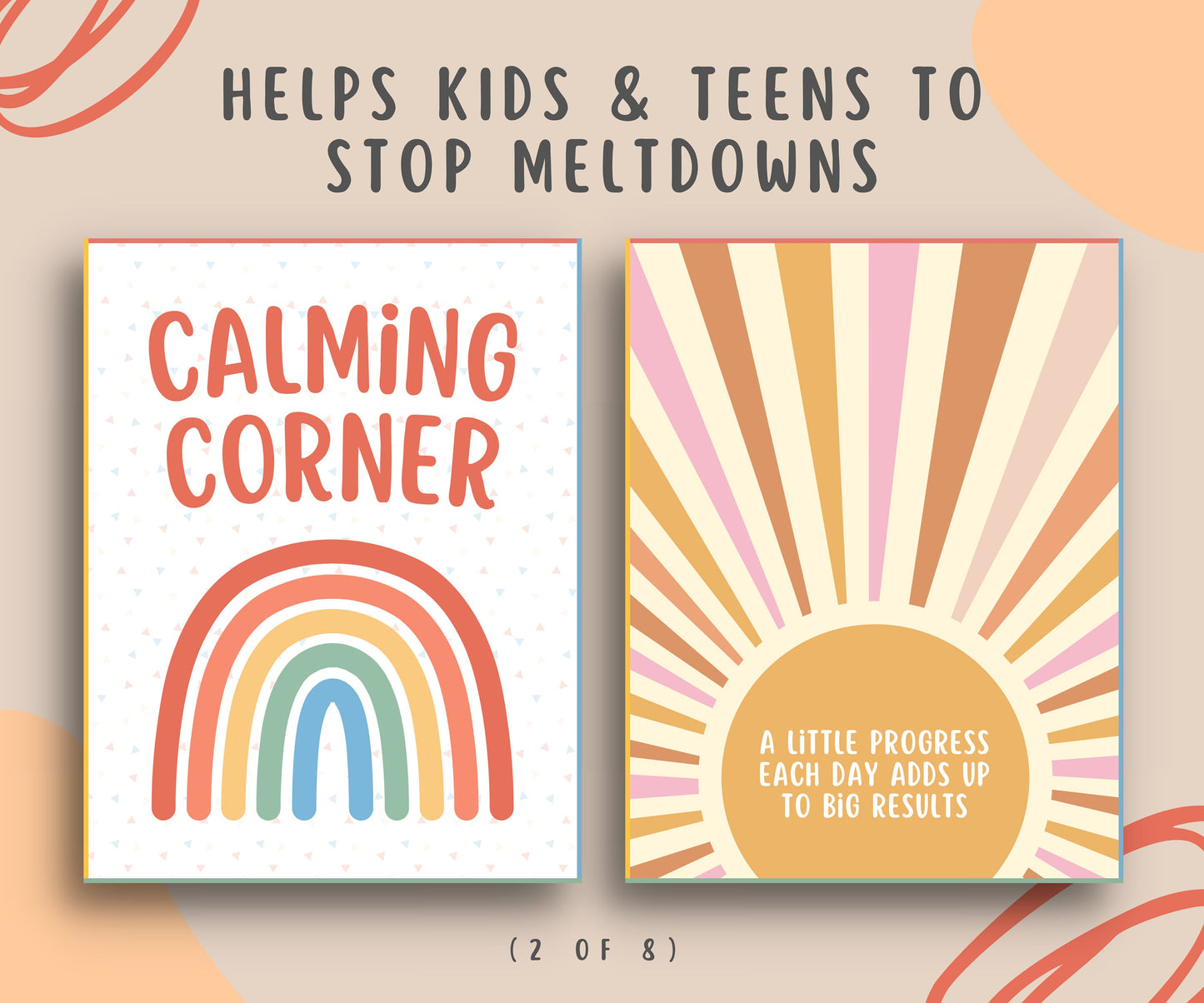 8 Calming Corner Posters for Kids & Teens