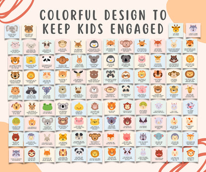 100 Positive Affirmation Cards for Kids and Teens