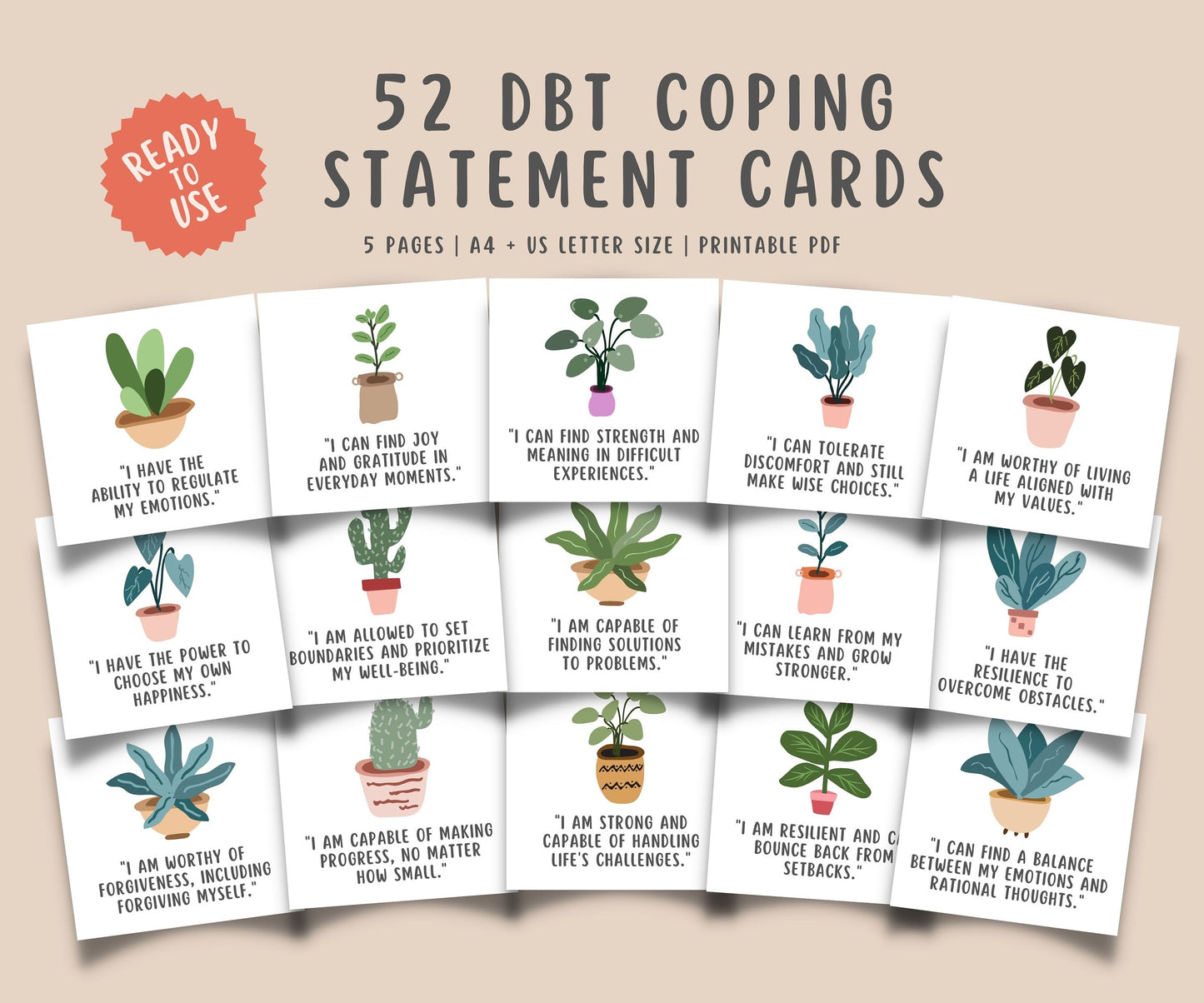 52 DBT Coping Flashcards