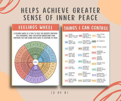 8 Mental Health Coping Skills Posters Bundle