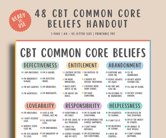 48 CBT Common Core Beliefs Print