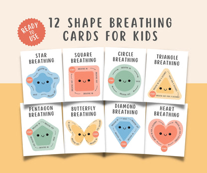 12 Mindful Shape Breathing Cards