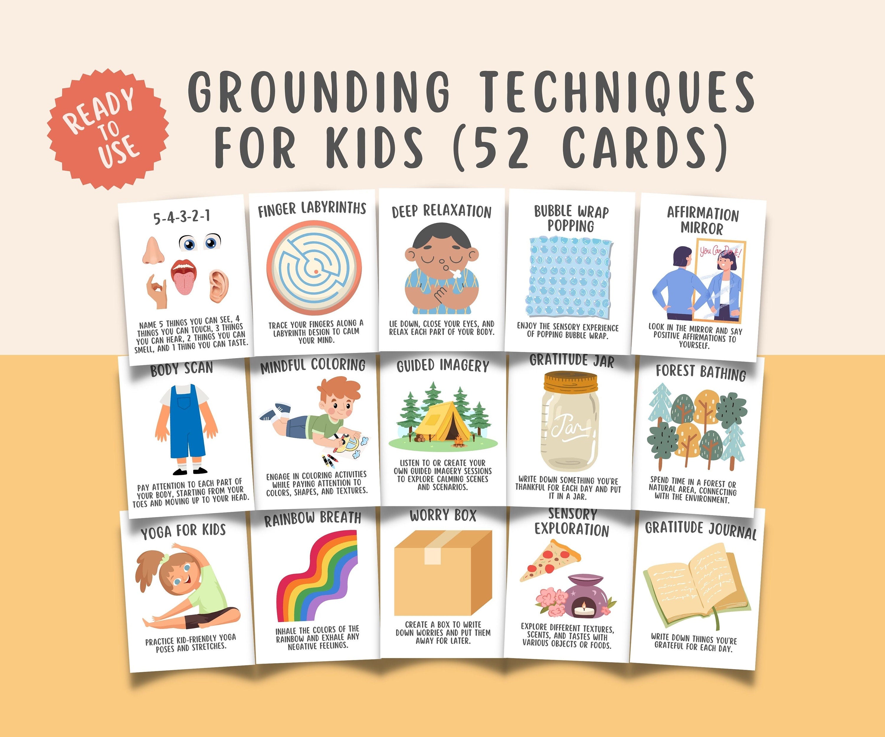 Grounding Options 52 Grounding Techniques Flashcards – MindSpace