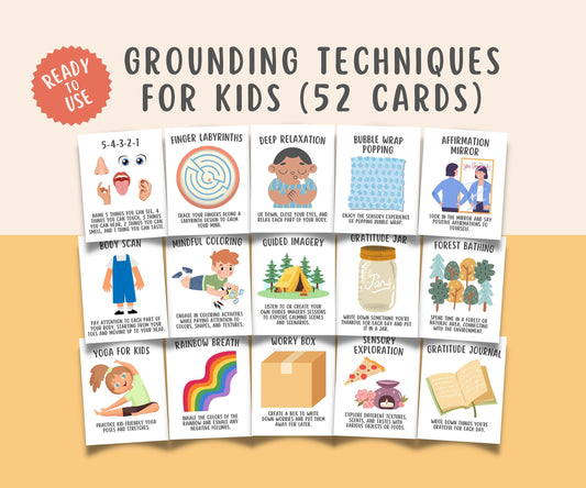 52 Grounding Techniques Flashcards