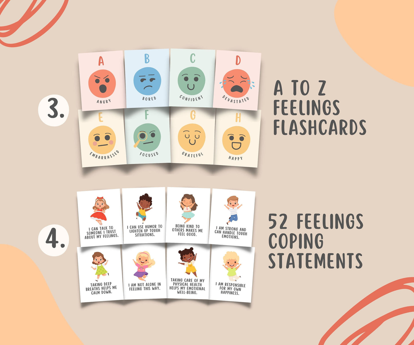 Feelings Coping Bundle for kids & teens (150+ items)