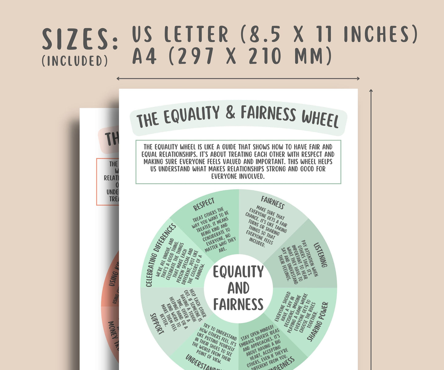 Equality vs Power and Control Wheel Posters