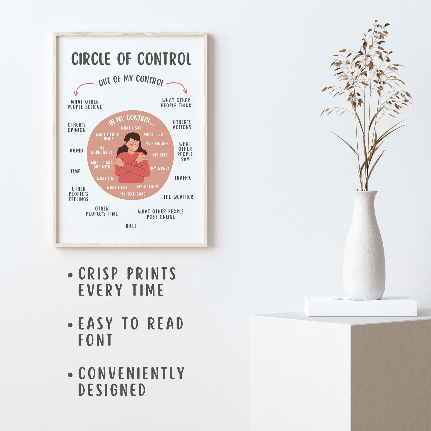 Circle of Control Poster for Teens & Adults