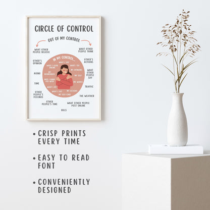 Circle of Control Poster for Teens & Adults