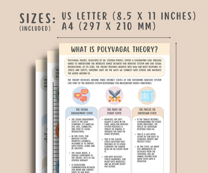 Polyvagal Theory Cheatsheet Worksheets