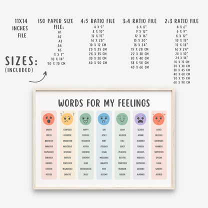 63 Words For My Feelings Poster