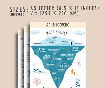 17 ADHD Iceberg Worksheets