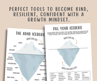 ADHD Iceberg Worksheets (set of 2)