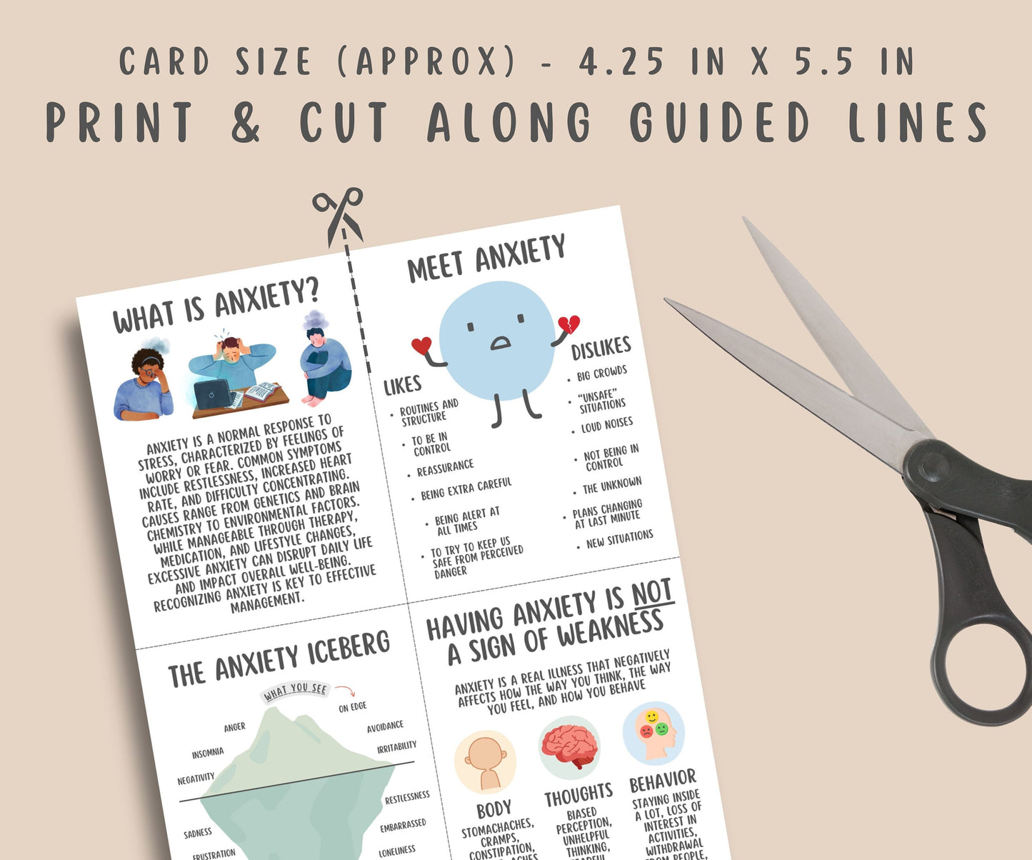 52 Anxiety Coping Skill Cards